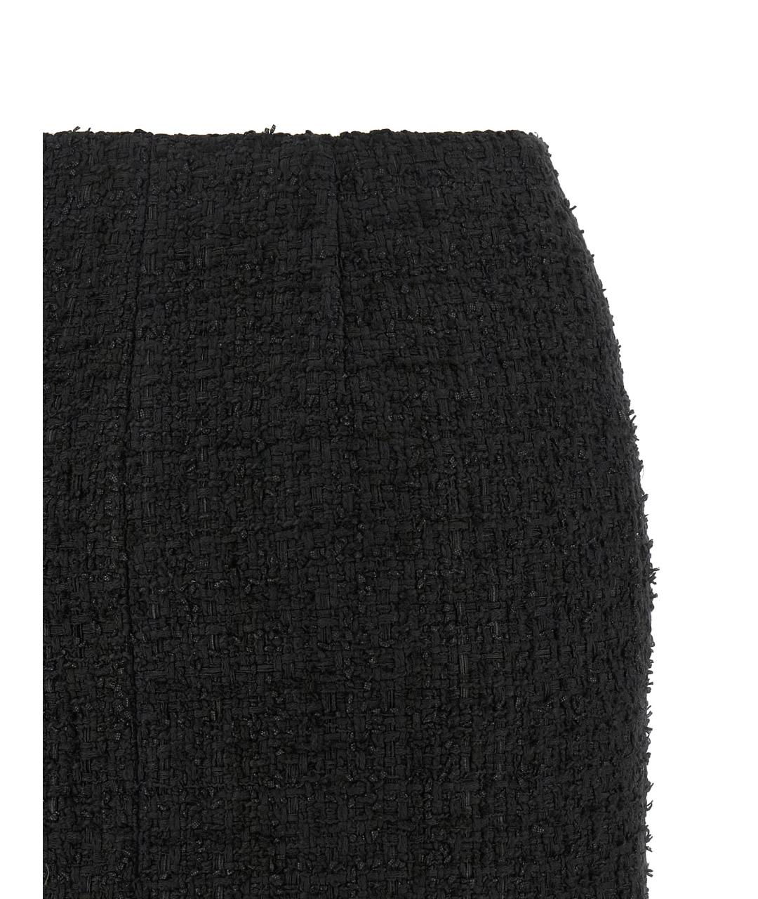 BALMAIN Черная хлопковая юбка мини, фото 4