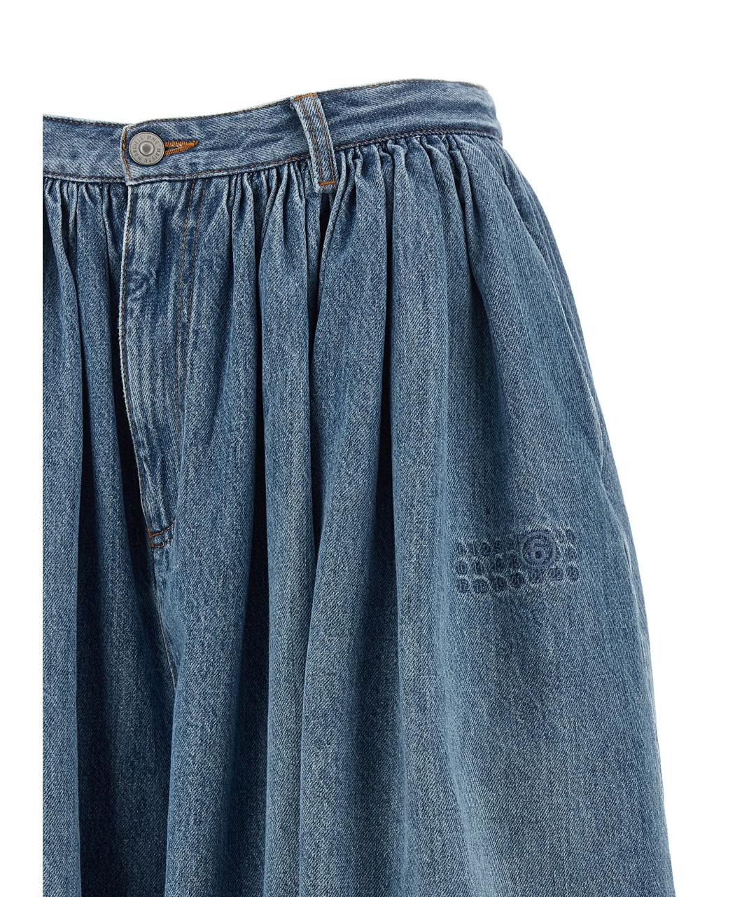 MM6 MAISON MARGIELA Синие хлопковые шорты, фото 3