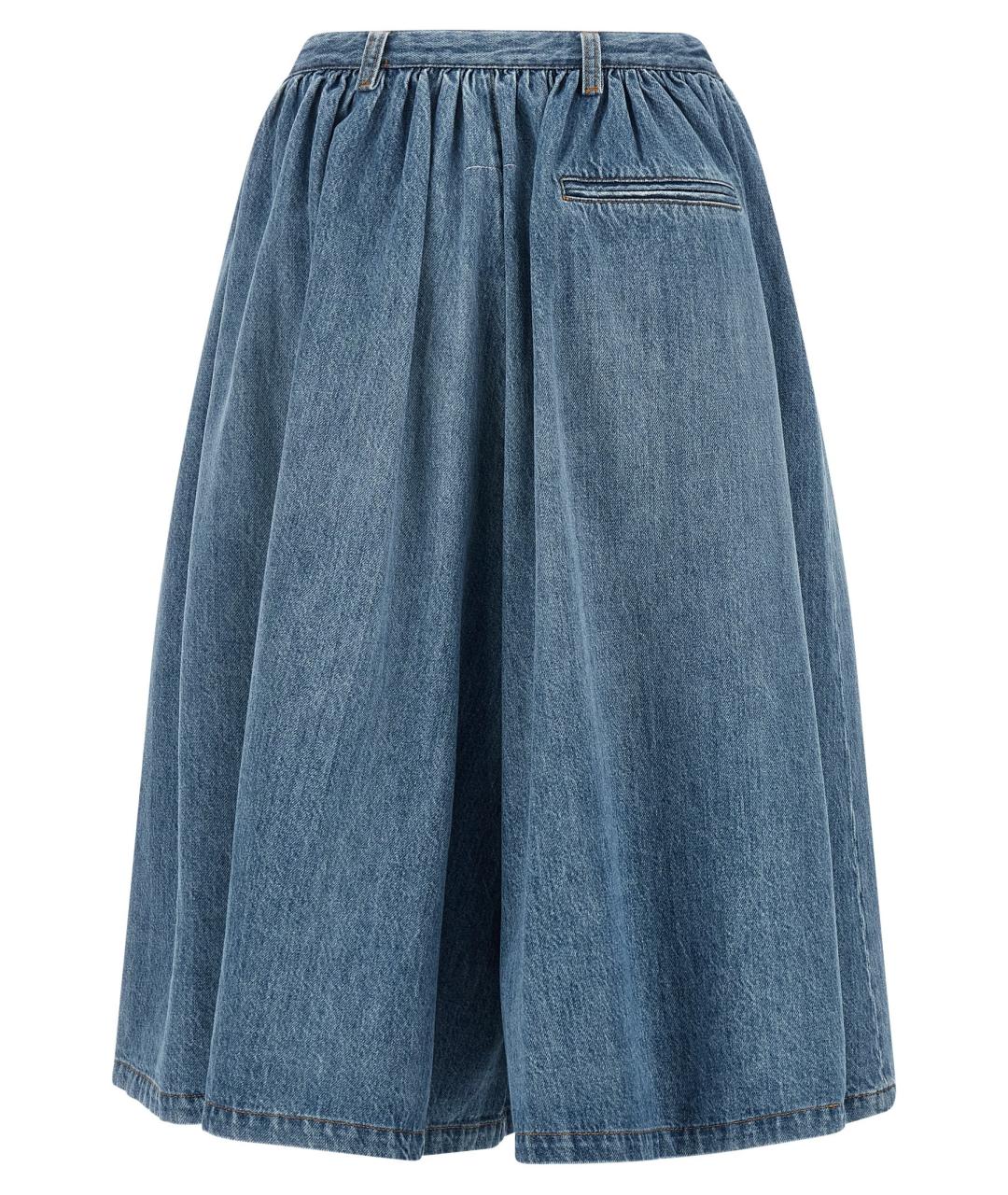 MM6 MAISON MARGIELA Синие хлопковые шорты, фото 2