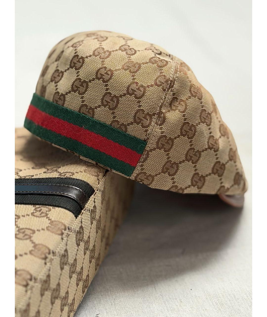 GUCCI Бежевая кепка, фото 6