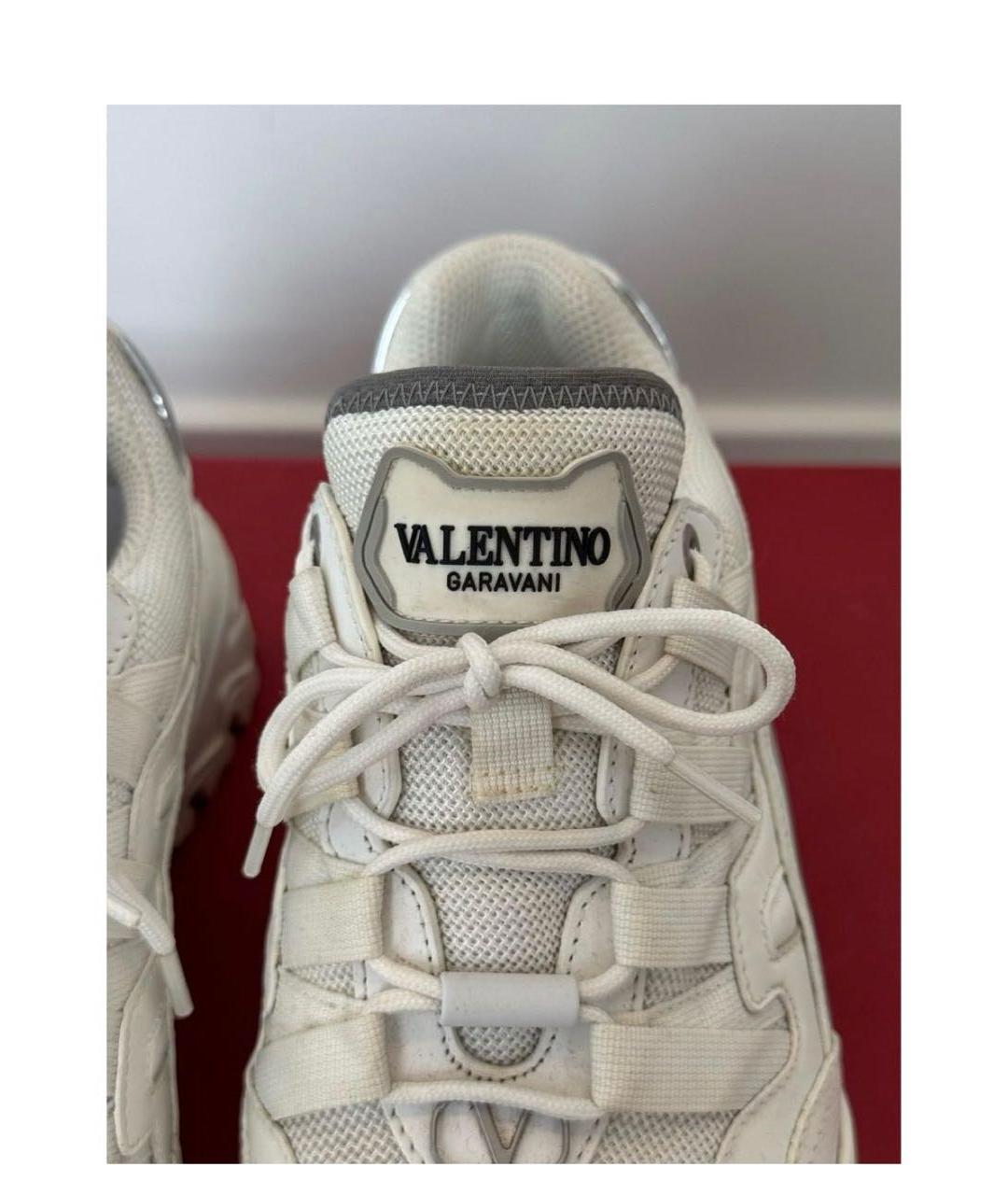 VALENTINO Белые кожаные кроссовки, фото 5