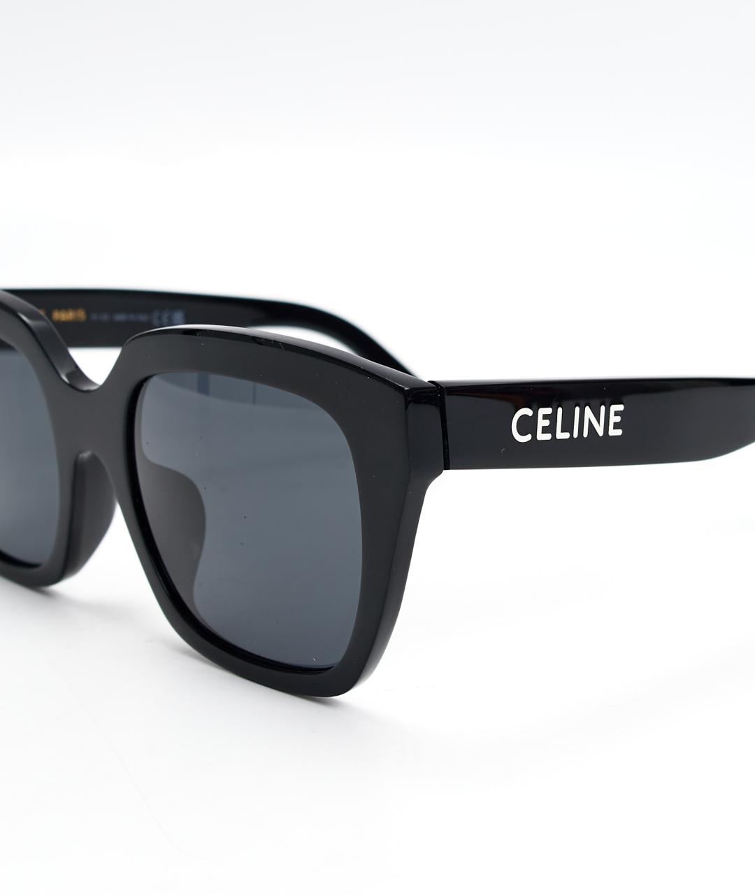 CELINE Черные пластиковые солнцезащитные очки, фото 4