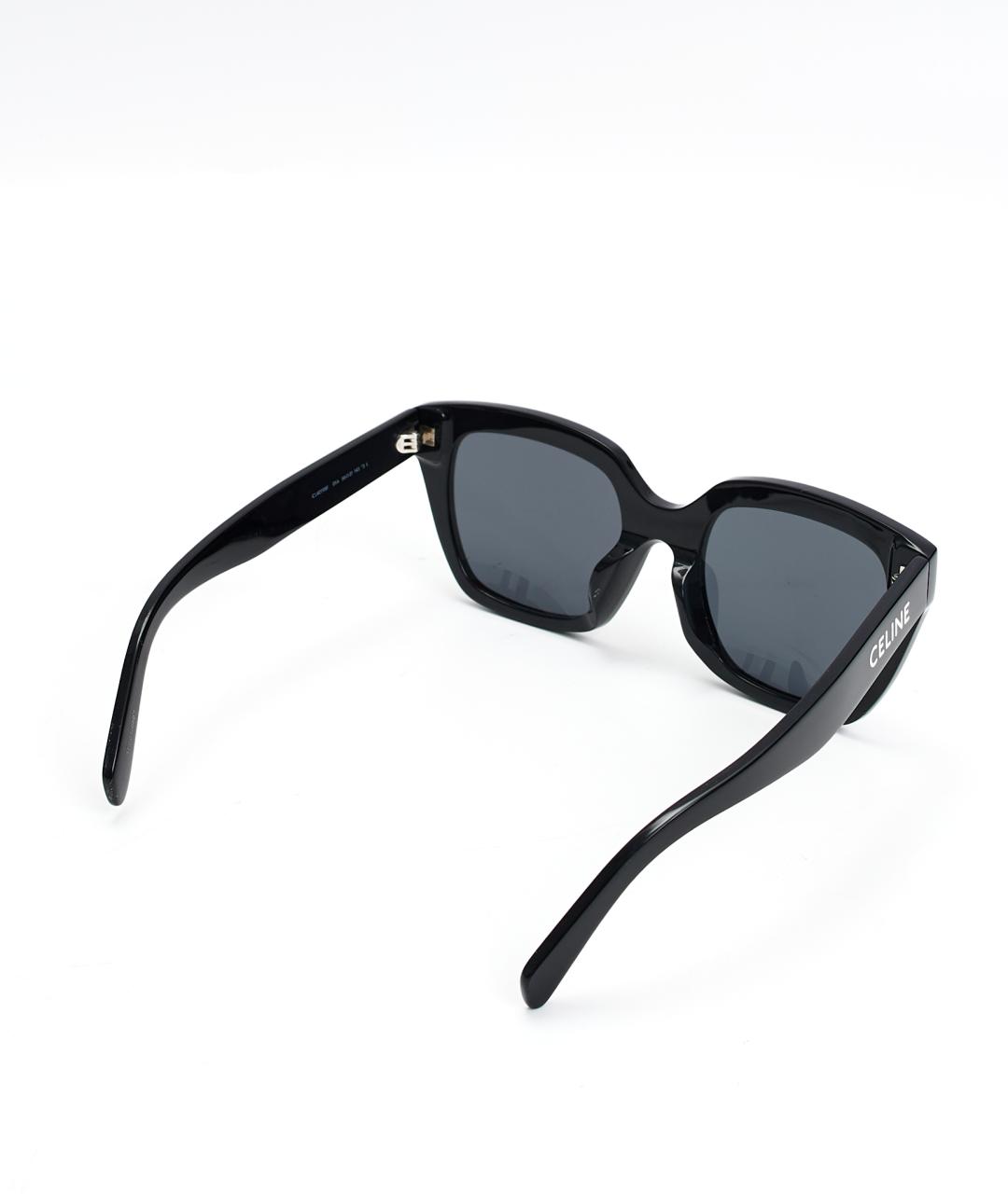 CELINE Черные пластиковые солнцезащитные очки, фото 3