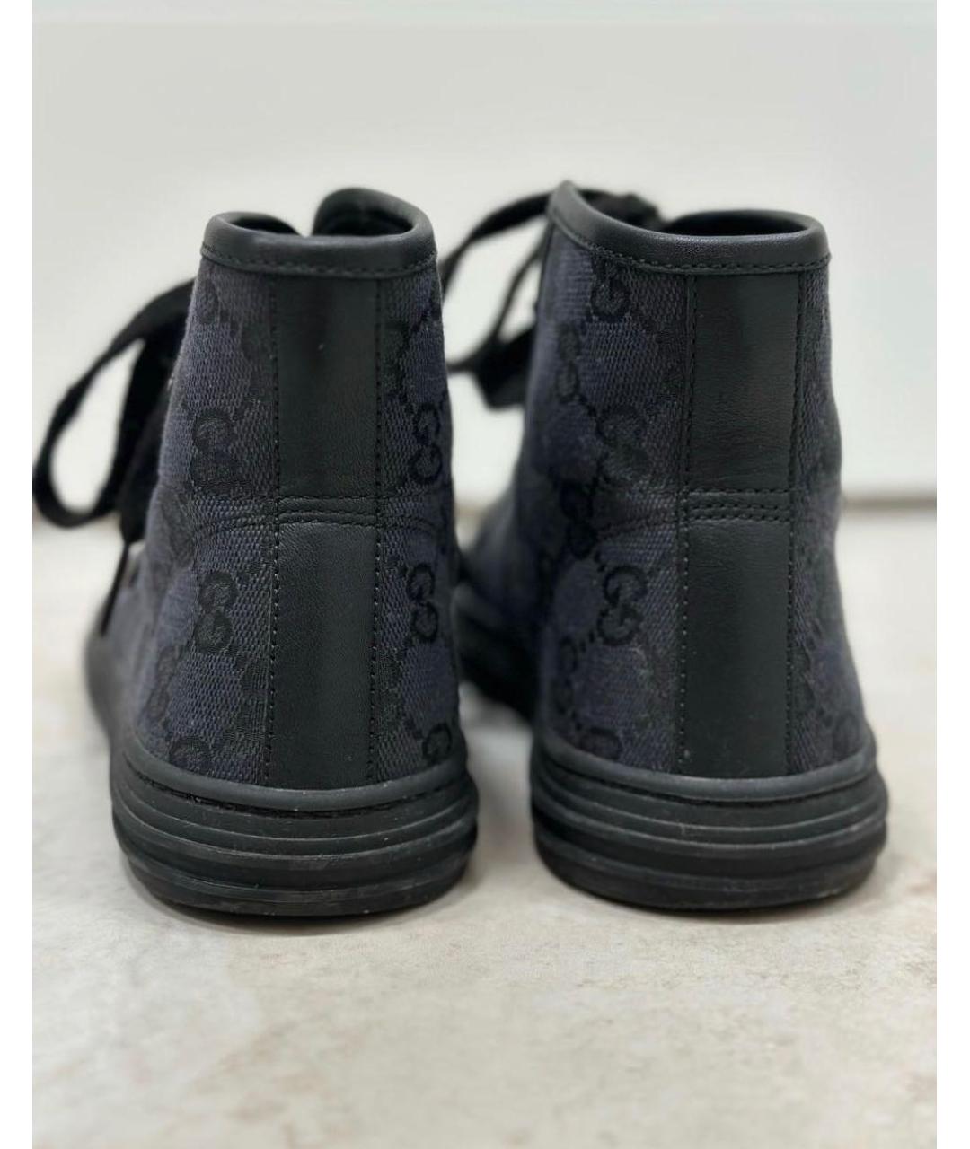 GUCCI Темно-синие кеды, фото 3