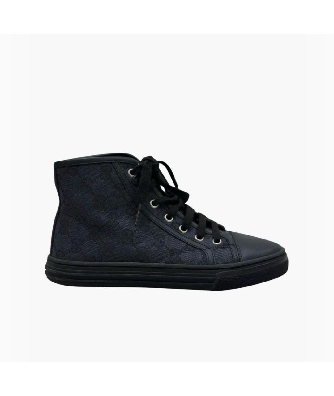 GUCCI Темно-синие кеды, фото 4