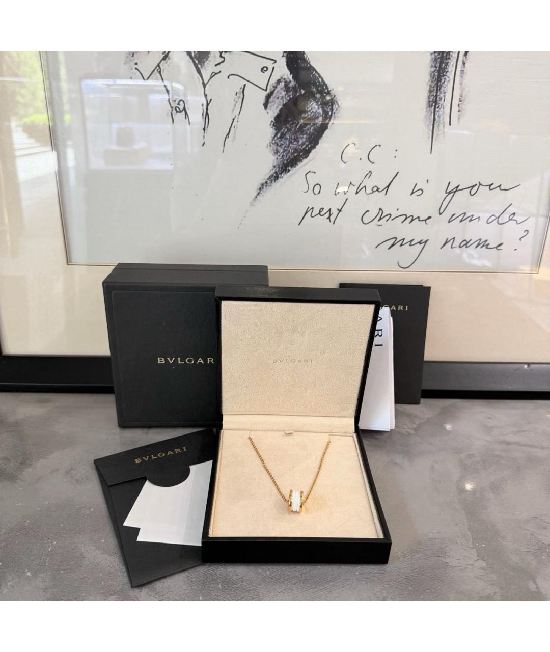 BVLGARI Золотое колье из розового золота, фото 2