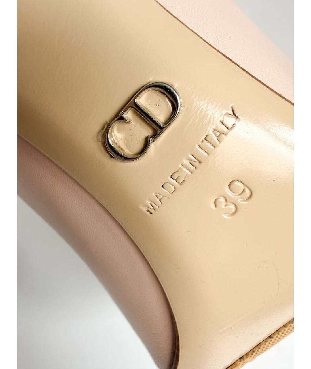 CHRISTIAN DIOR Бежевые туфли, фото 5