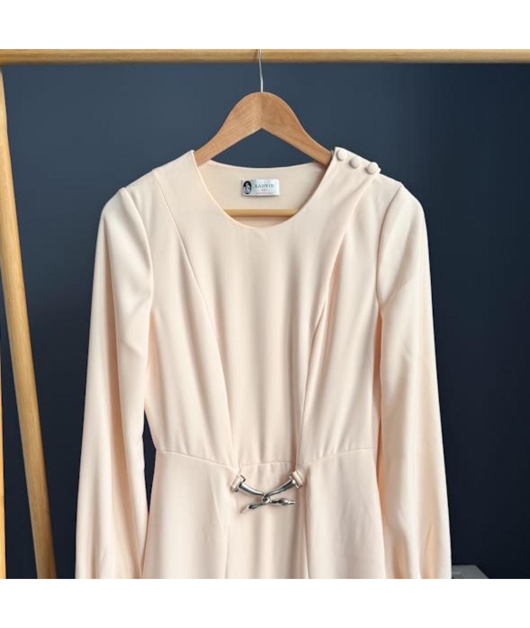 LANVIN Бежевое повседневное платье, фото 3