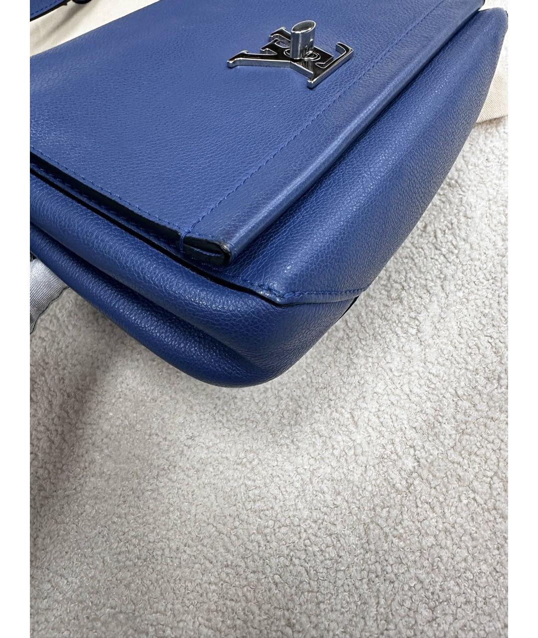 LOUIS VUITTON Синяя кожаная сумка через плечо, фото 6