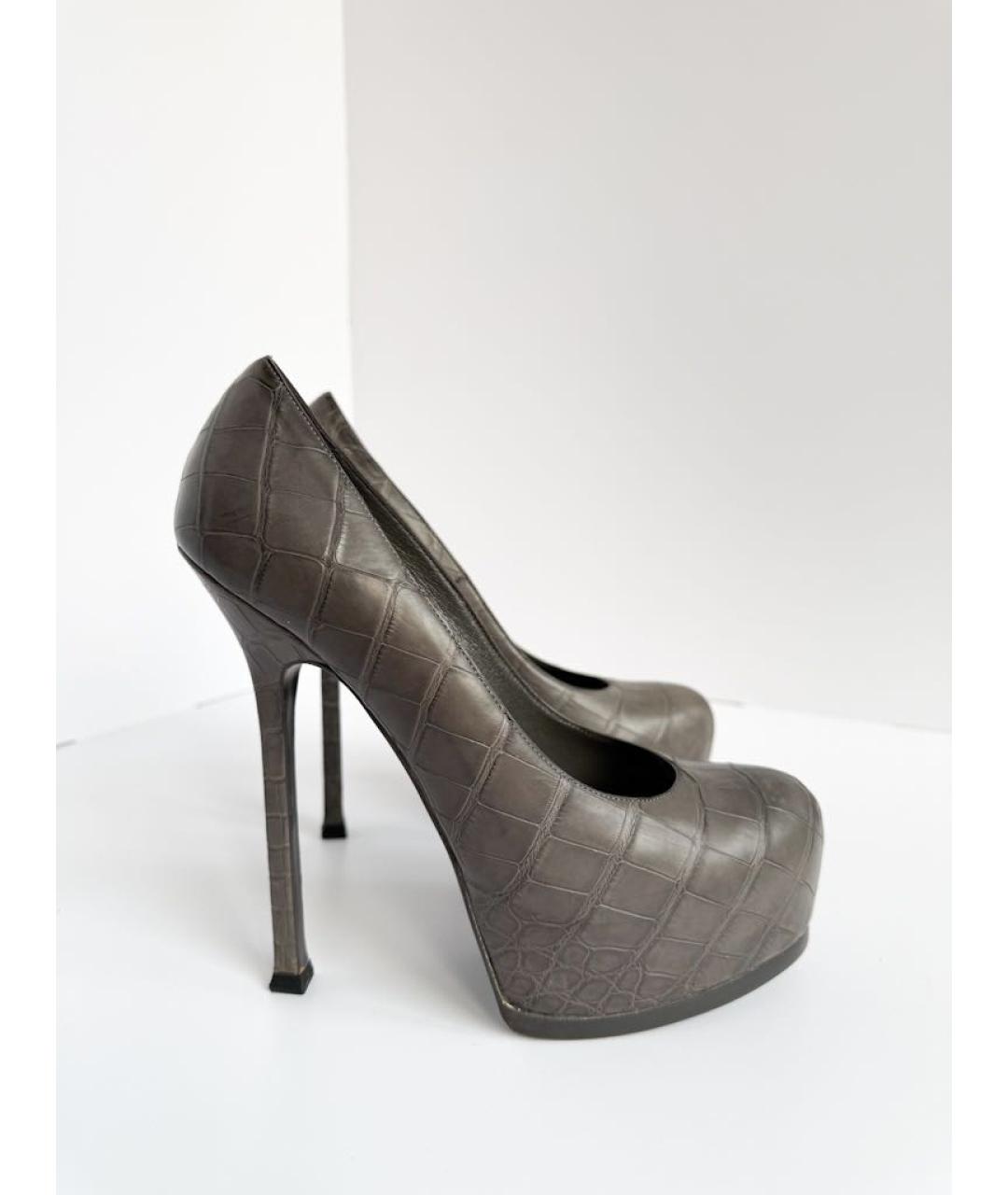 SAINT LAURENT Кожаные туфли, фото 6