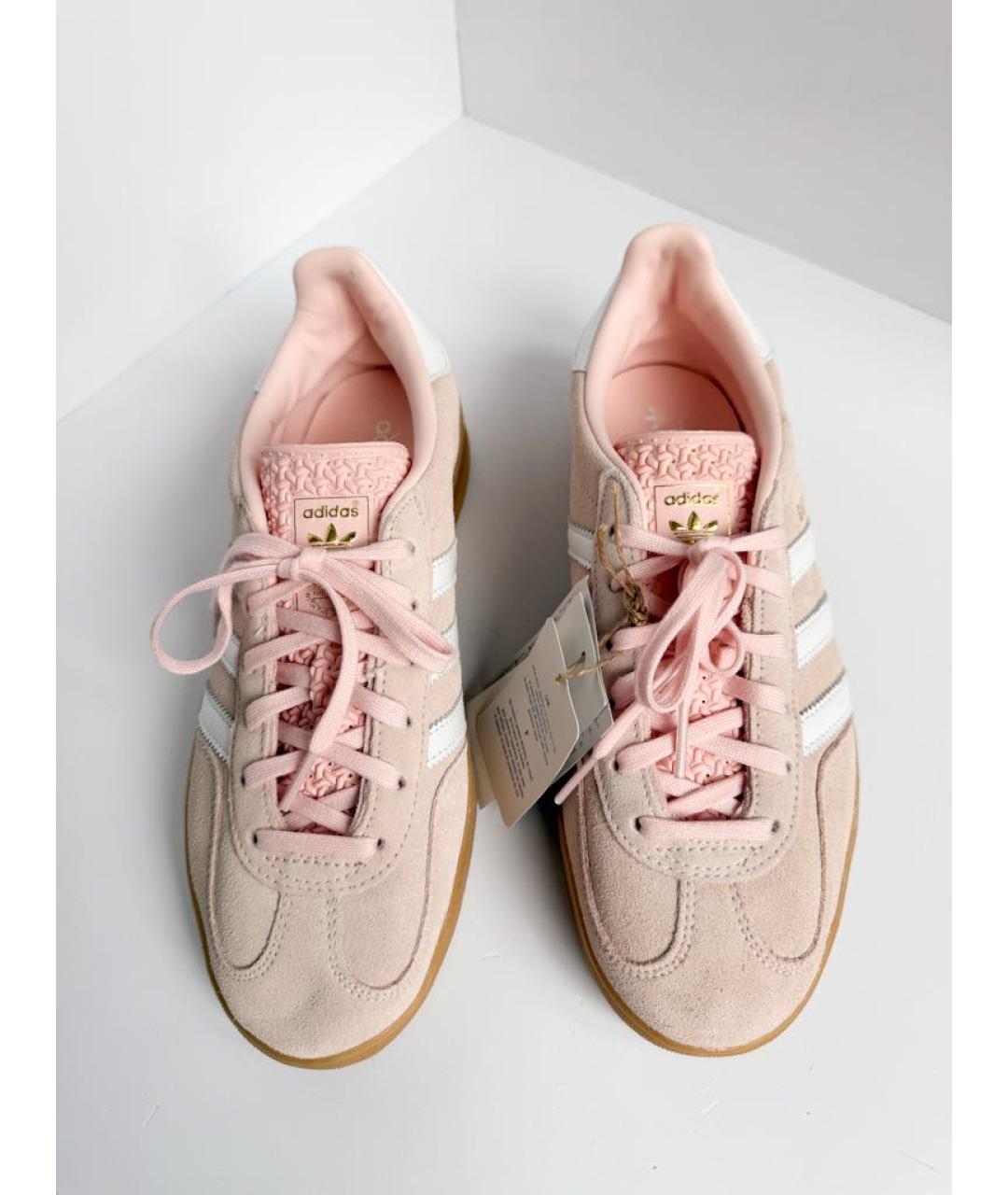 ADIDAS Розовые замшевые кеды, фото 2