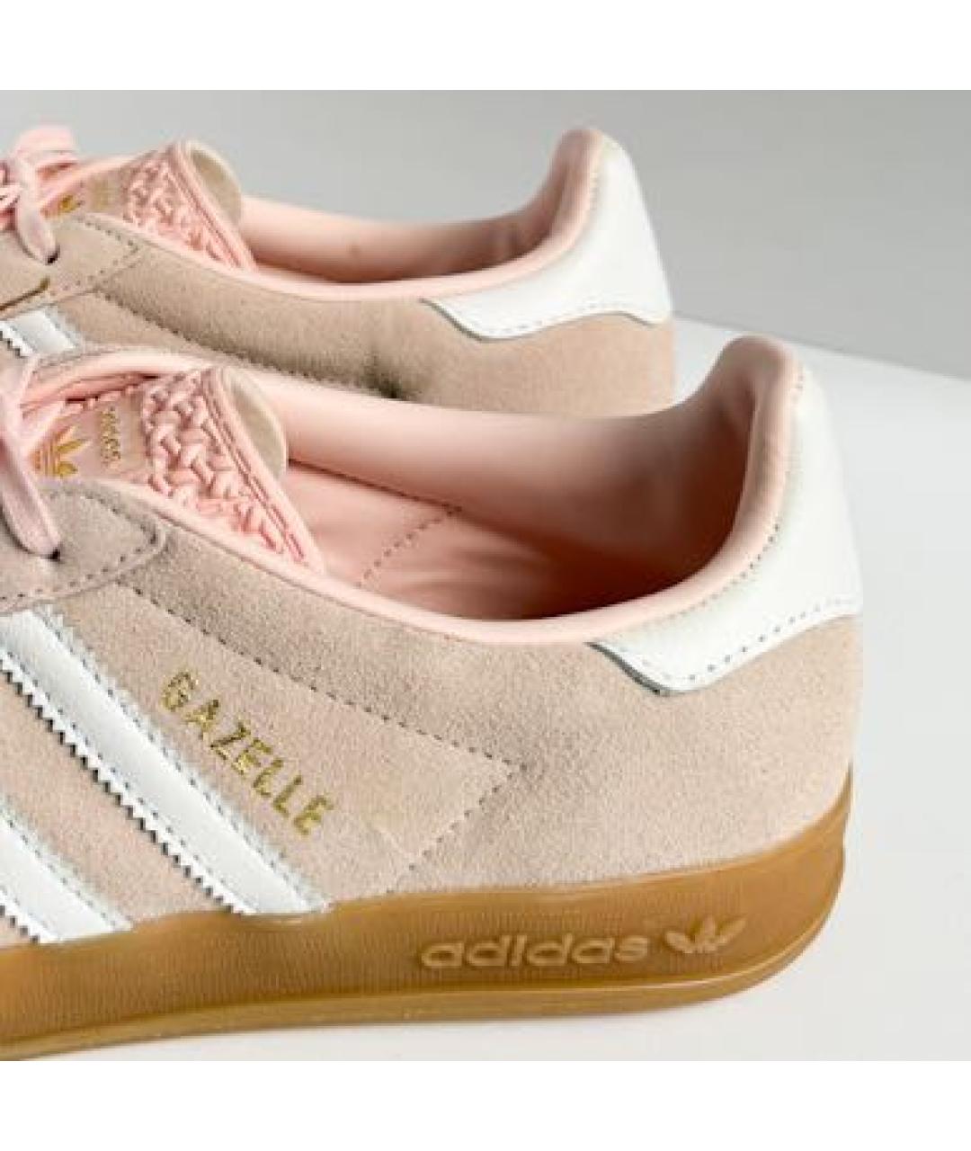 ADIDAS Розовые замшевые кеды, фото 4