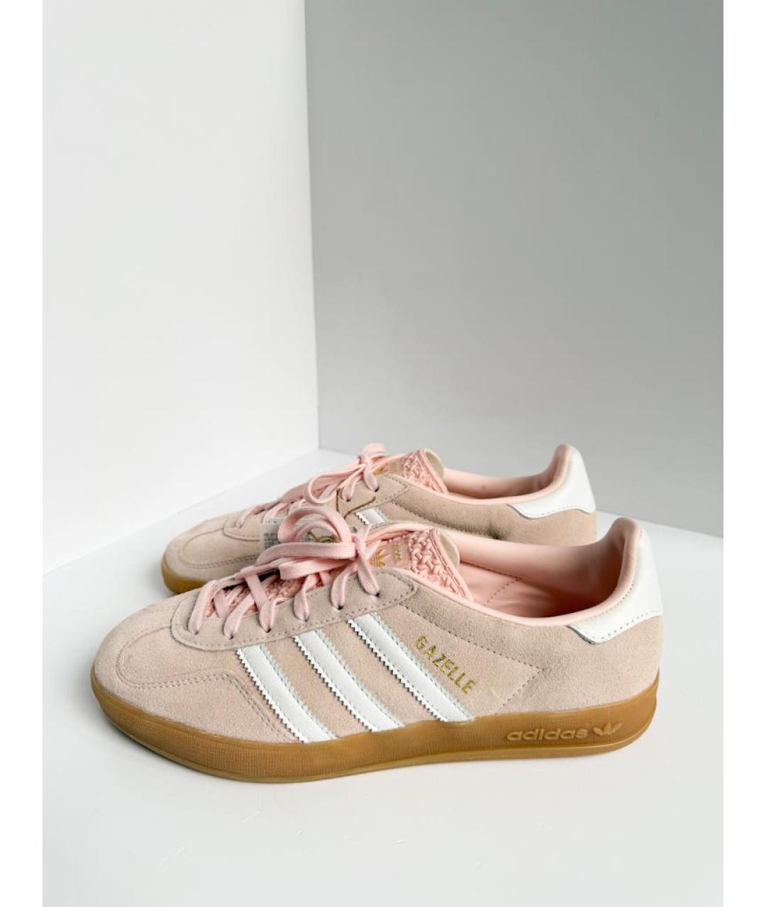 ADIDAS Розовые замшевые кеды, фото 5