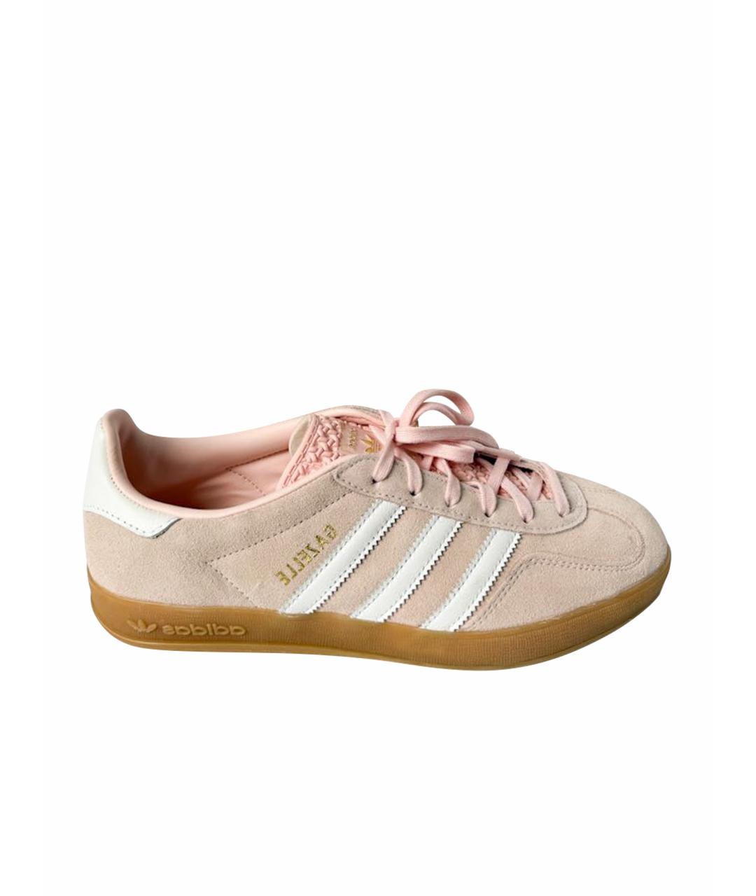 ADIDAS Розовые замшевые кеды, фото 1