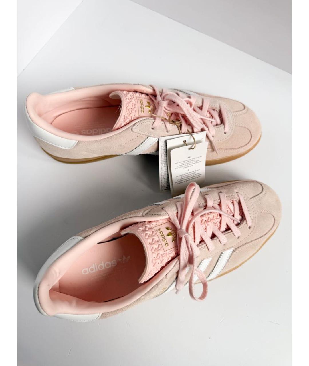 ADIDAS Розовые замшевые кеды, фото 3