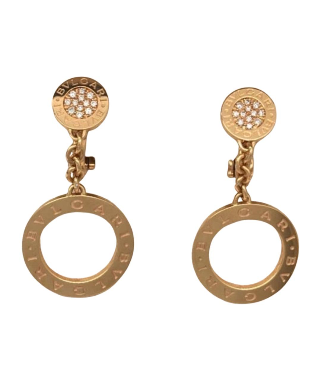 BVLGARI Золотые серьги из розового золота, фото 1