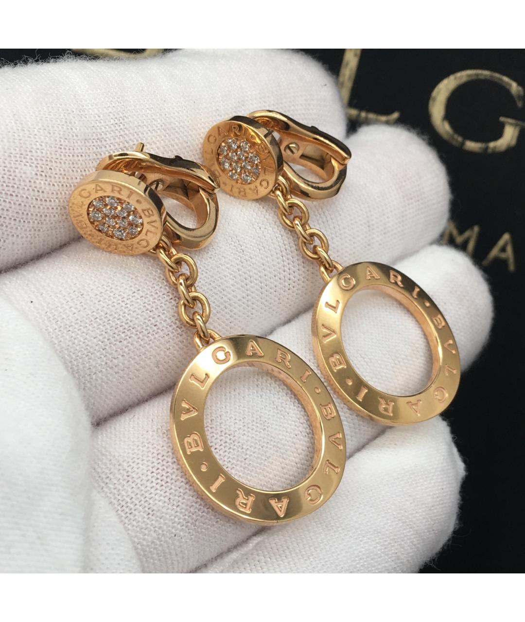 BVLGARI Золотые серьги из розового золота, фото 7