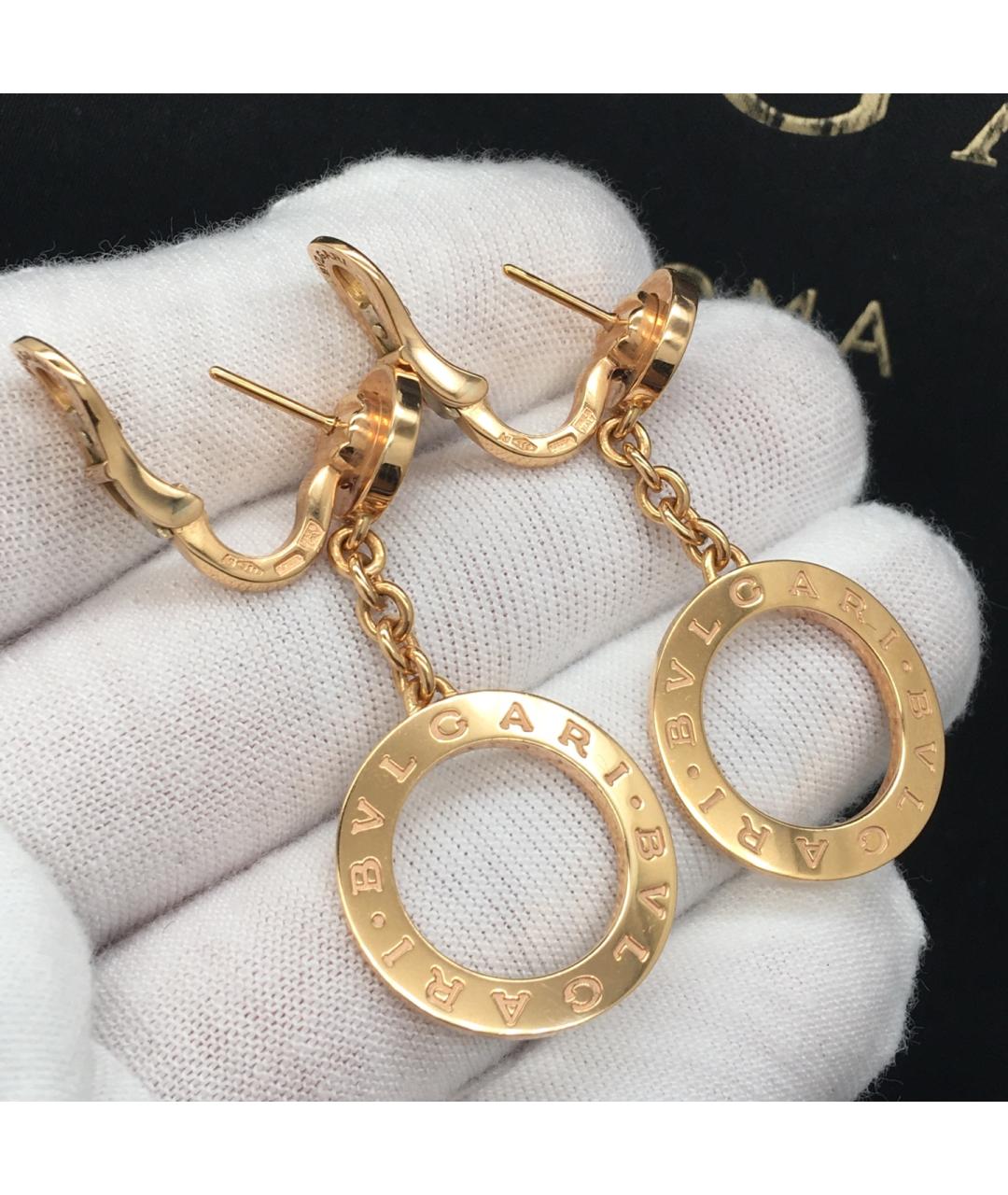 BVLGARI Золотые серьги из розового золота, фото 4