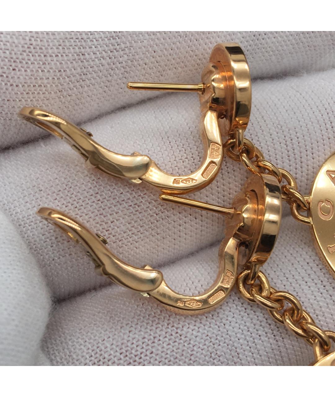 BVLGARI Золотые серьги из розового золота, фото 5