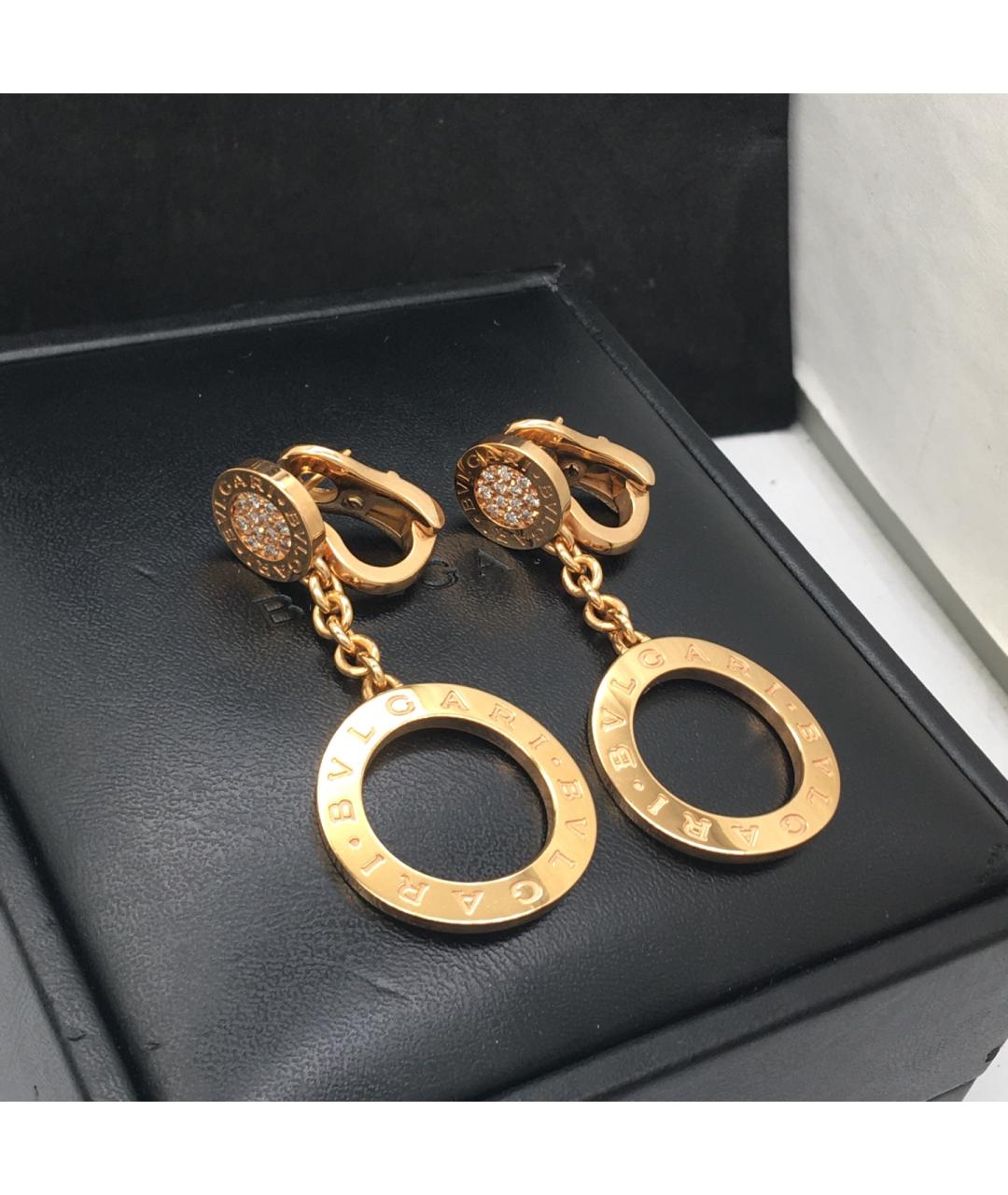 BVLGARI Золотые серьги из розового золота, фото 8