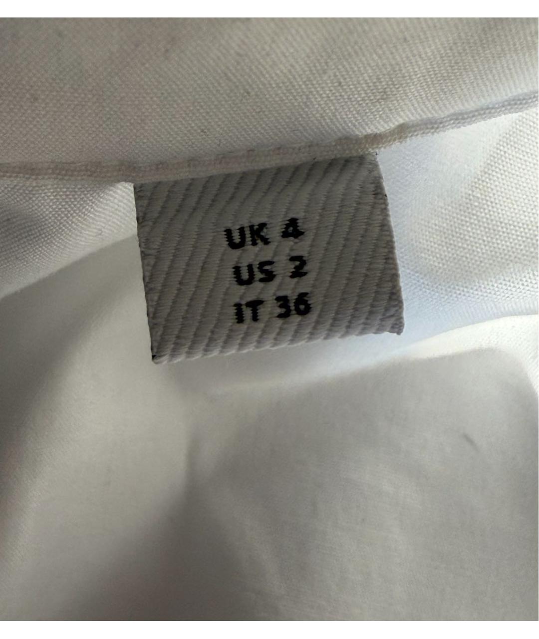 BURBERRY Белая хлопковая рубашка, фото 4