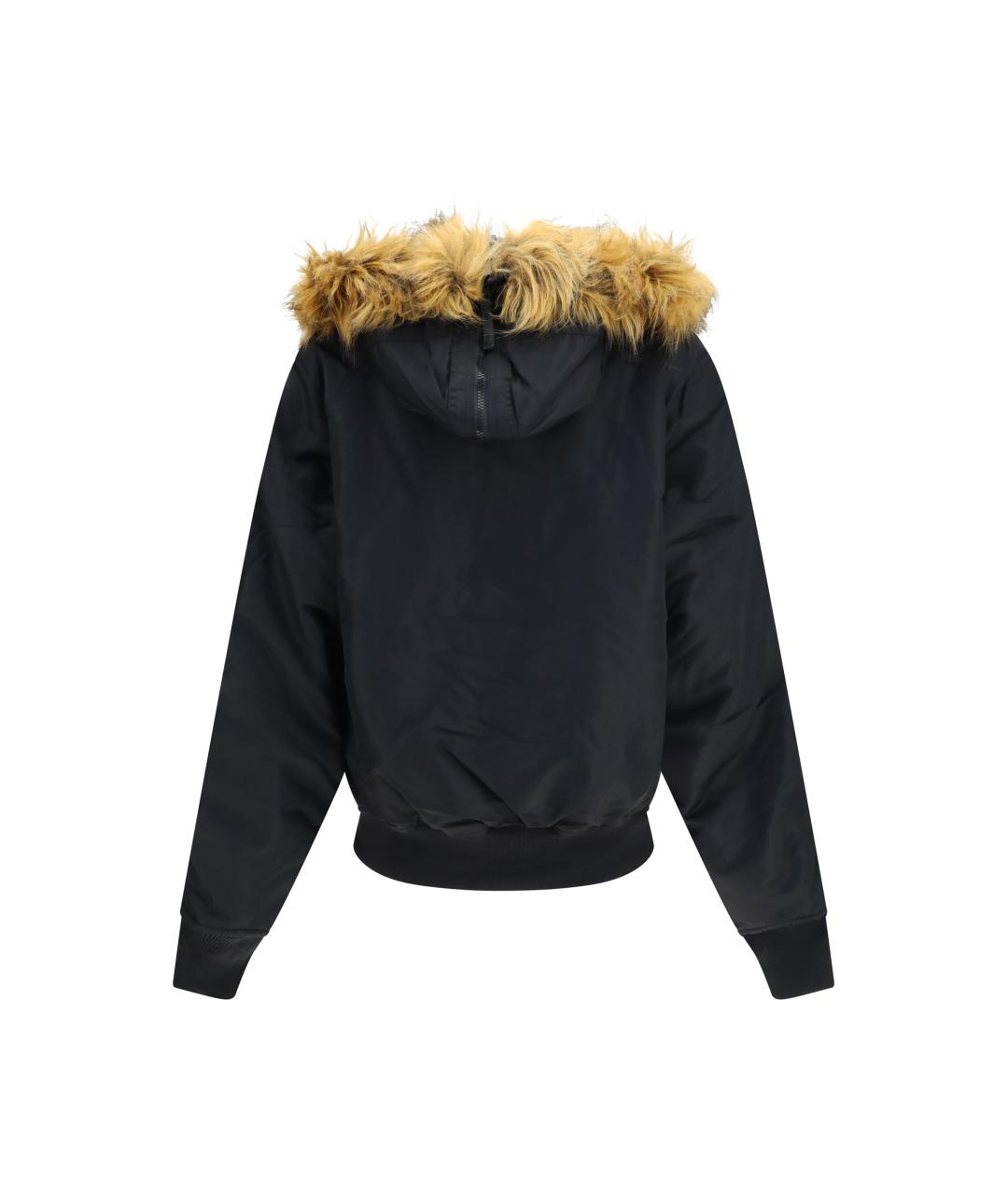 ALPHA INDUSTRIES Черный нейлоновый пуховик, фото 2