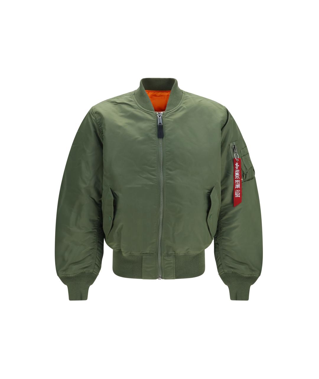 ALPHA INDUSTRIES Зеленая нейлоновая куртка, фото 1