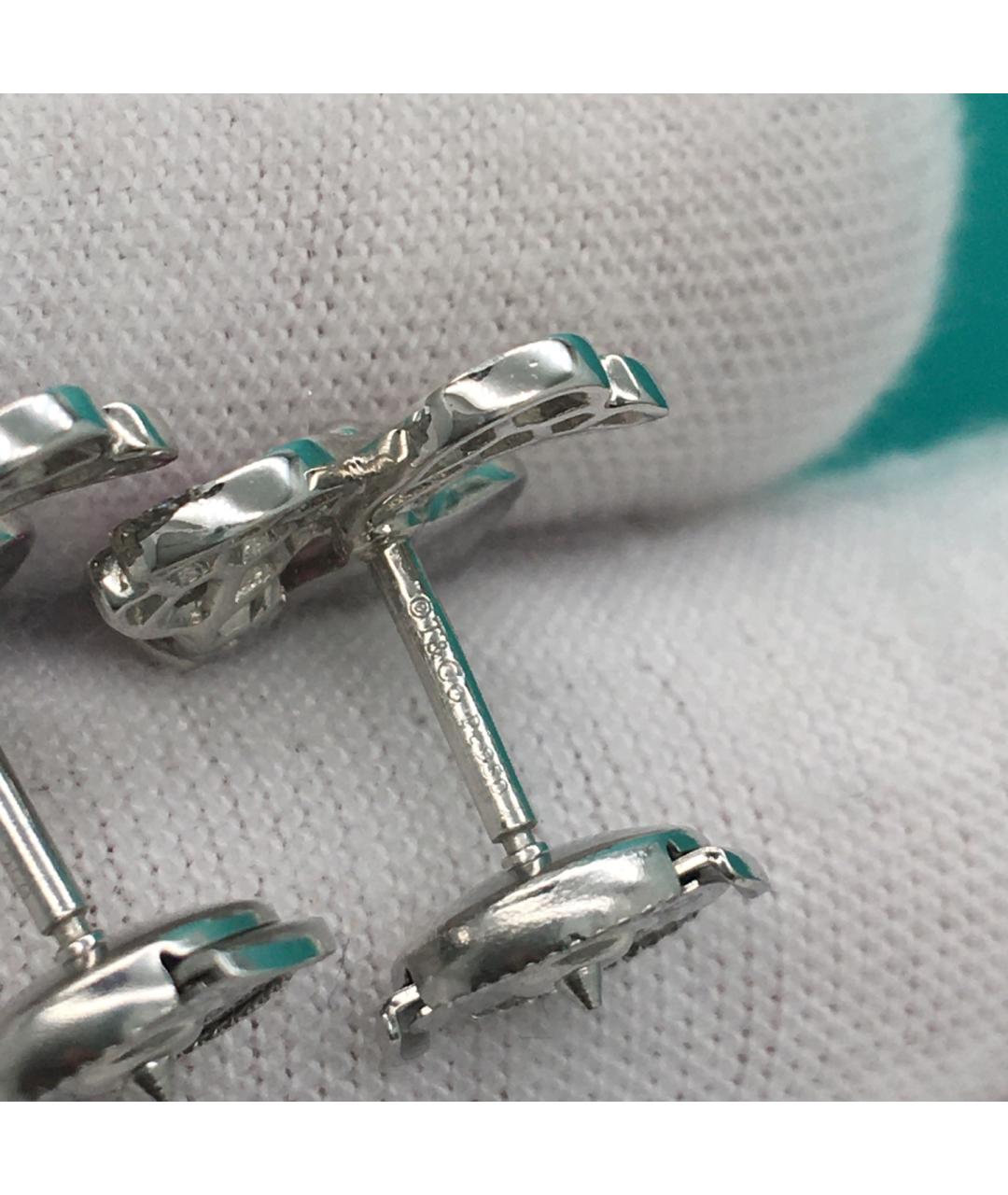 TIFFANY&CO Серебряные платиновые серьги, фото 7