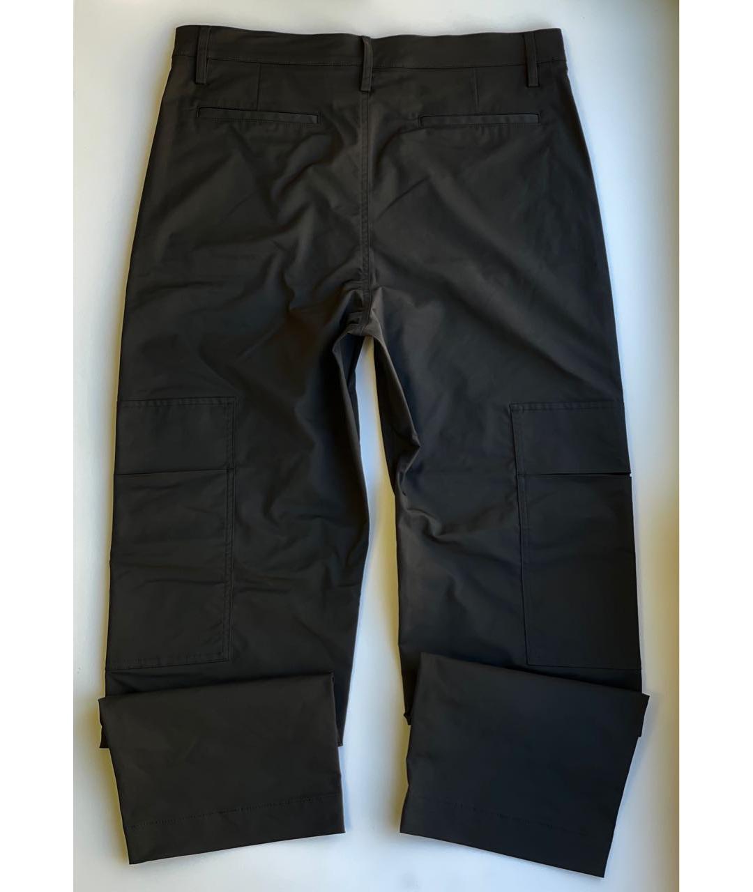 VALENTINO Черные полиэстеровые повседневные брюки, фото 6
