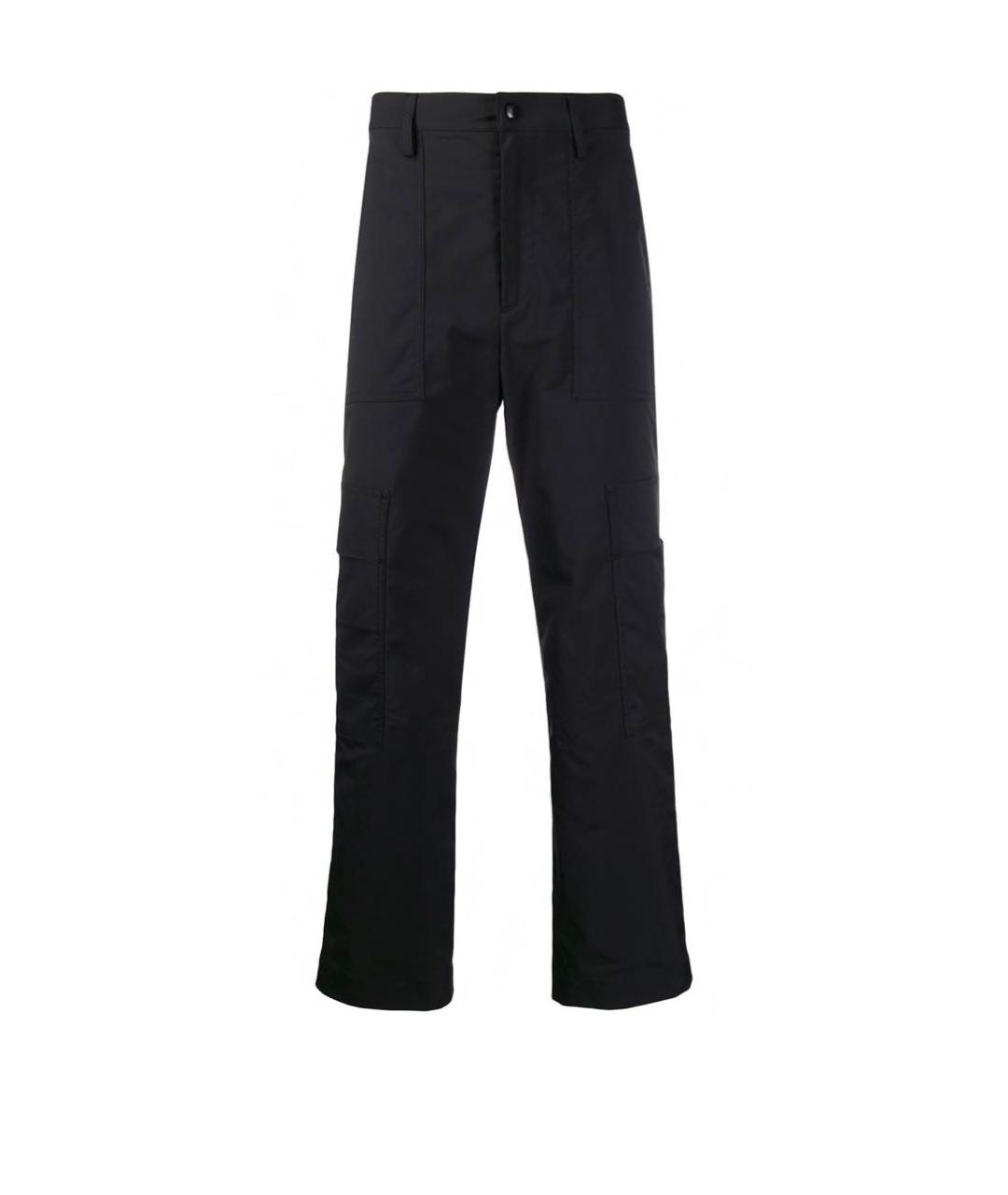 VALENTINO Черные полиэстеровые повседневные брюки, фото 1