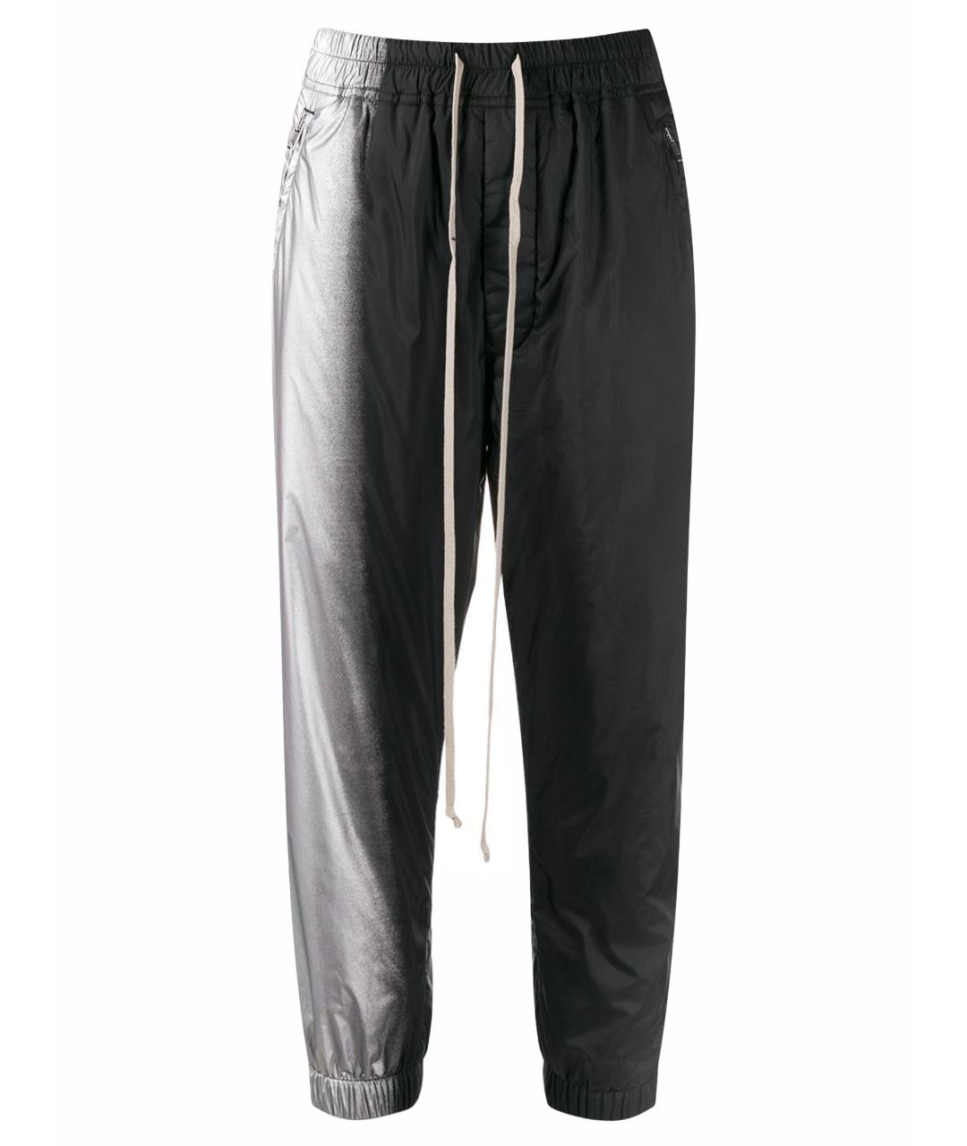 RICK OWENS Черные полиэстеровые брюки чинос, фото 1