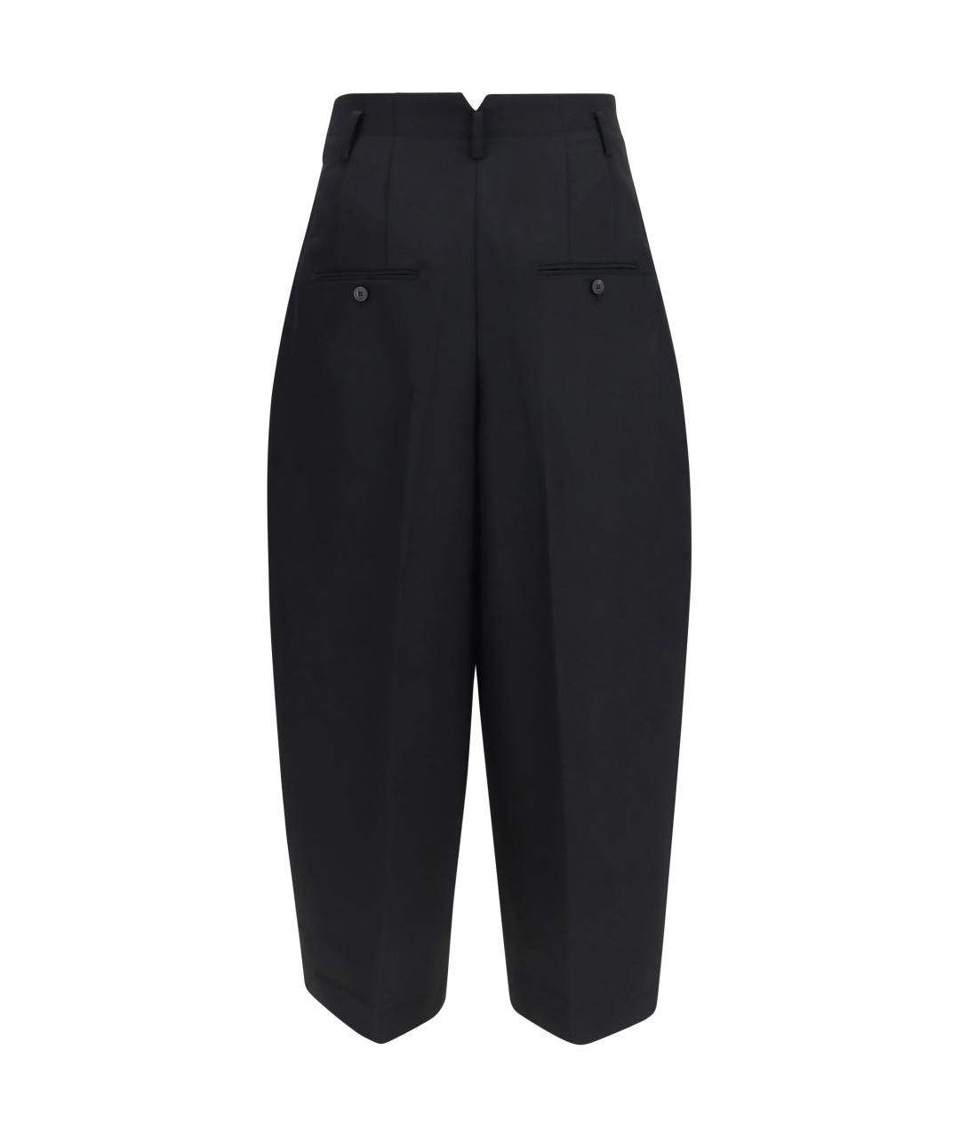 JACQUEMUS Черные шерстяные брюки широкие, фото 2