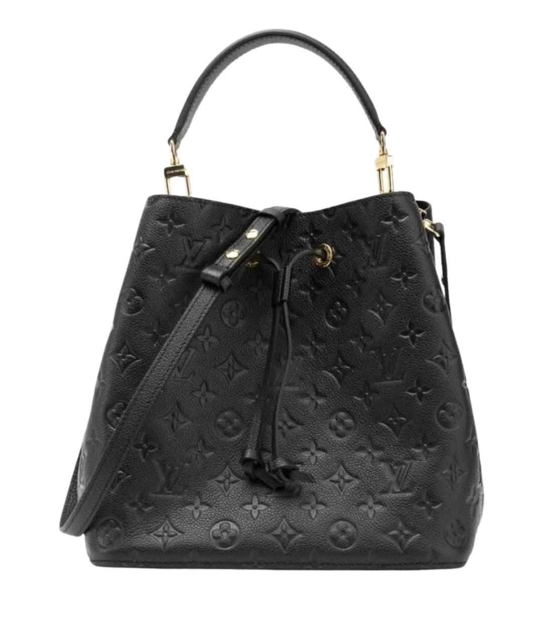 LOUIS VUITTON Черная кожаная сумка через плечо, фото 1