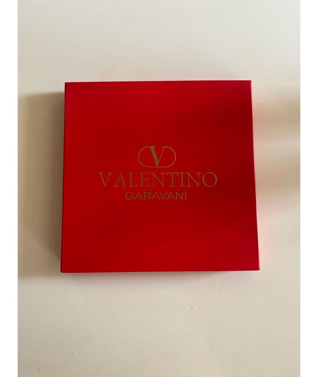 VALENTINO Черный шелковый платок, фото 4