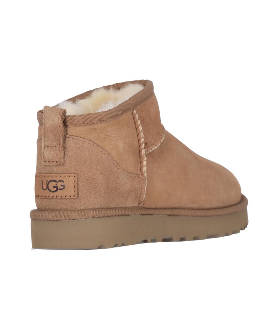 UGG Коричневые замшевые ботинки, фото 4