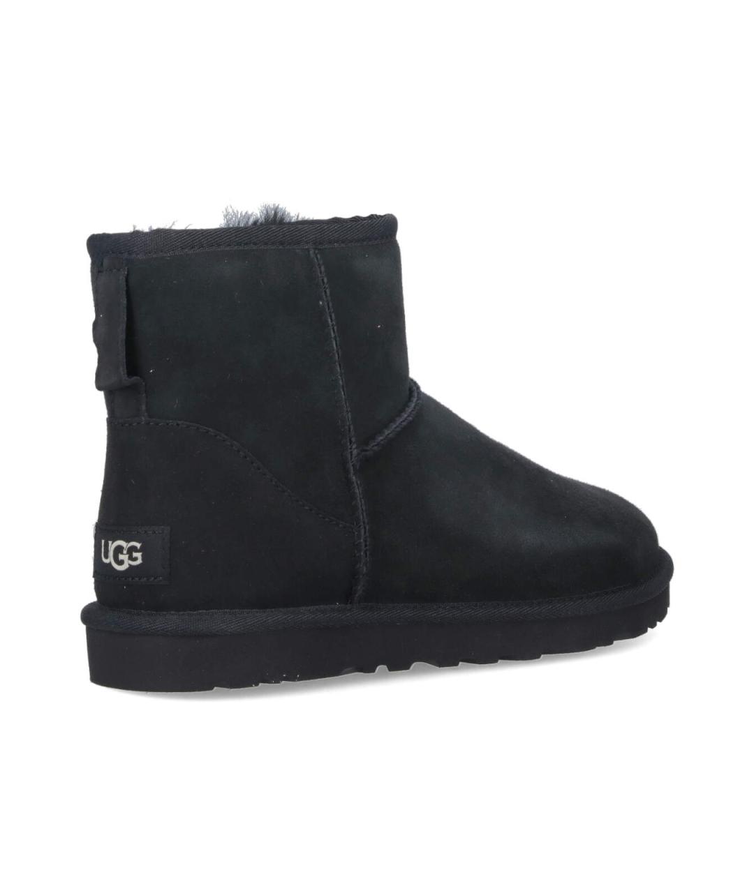 UGG Черные замшевые высокие ботинки, фото 4