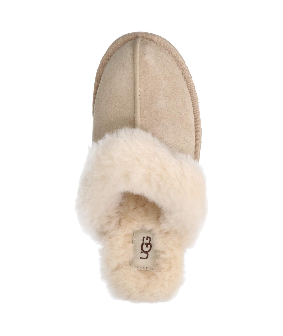 UGG Бежевые замшевые сабо, фото 5