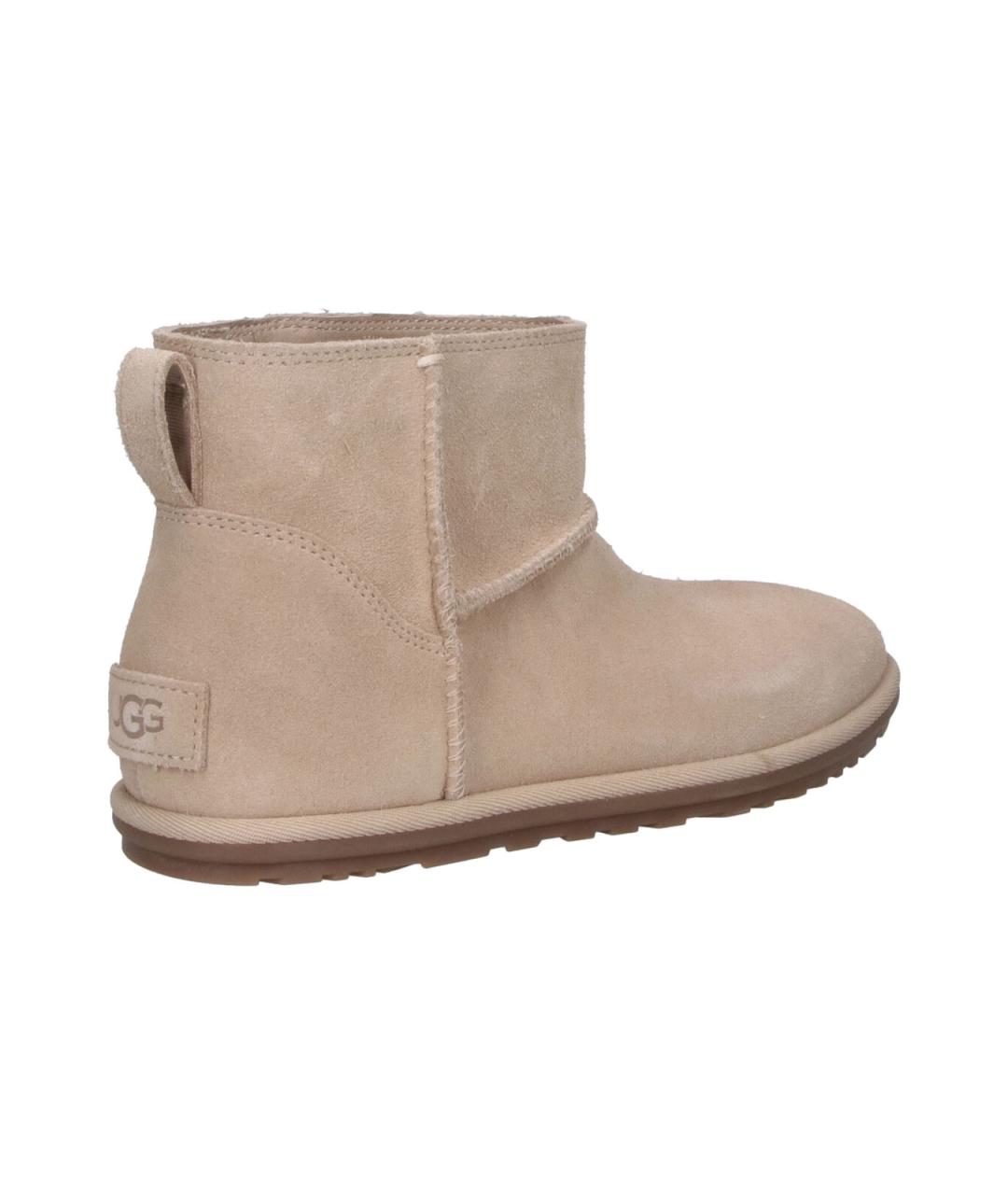 UGG Бежевые замшевые полусапоги, фото 4