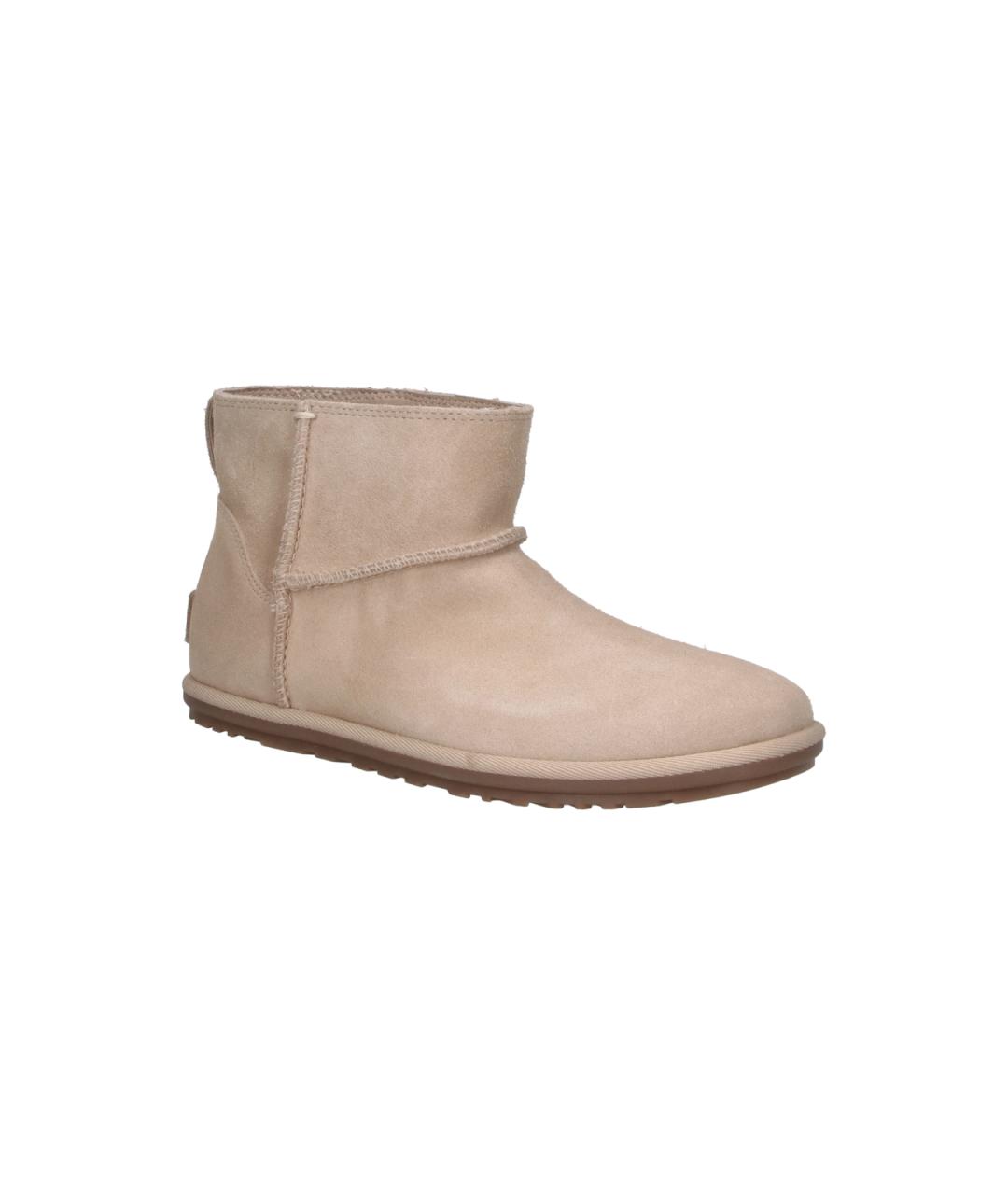 UGG Бежевые замшевые полусапоги, фото 2