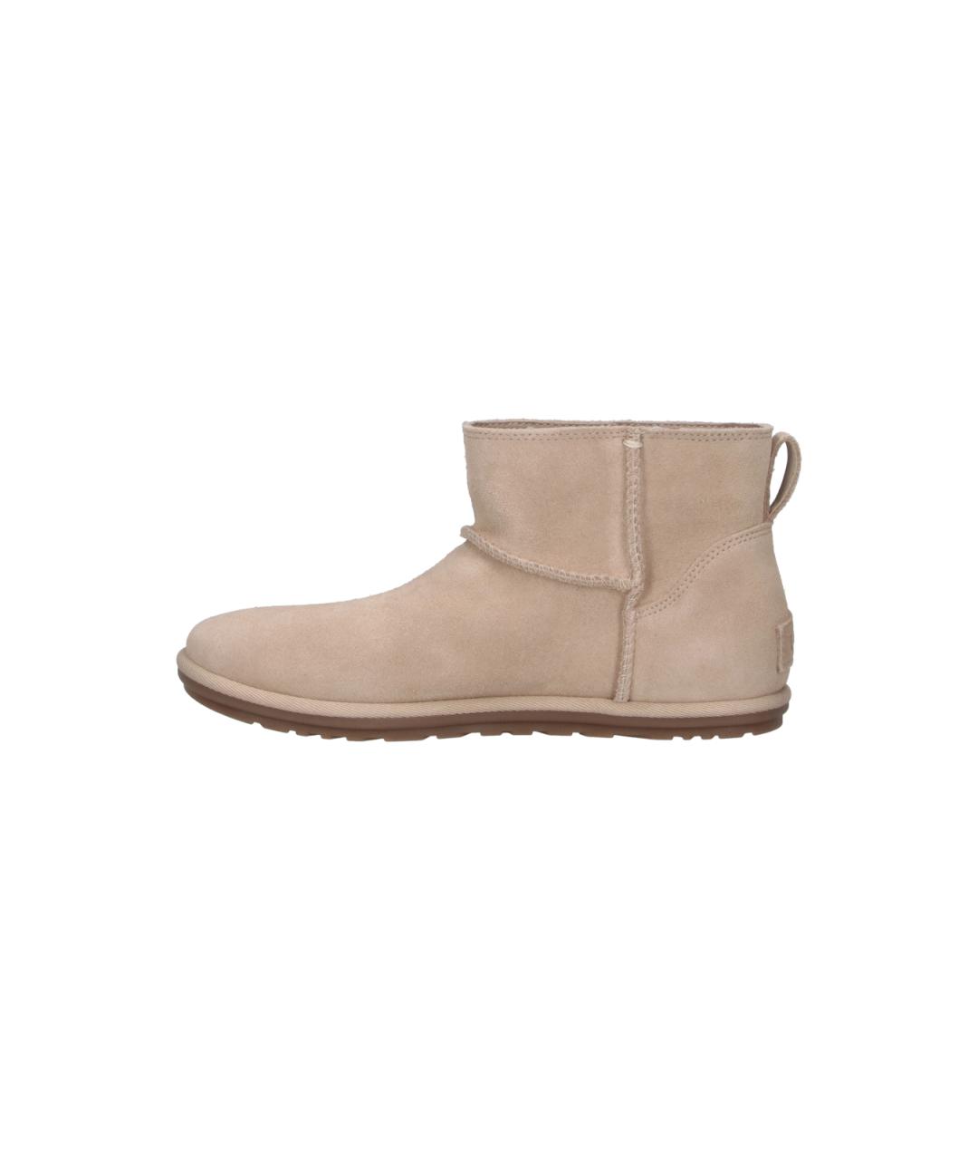 UGG Бежевые замшевые полусапоги, фото 3