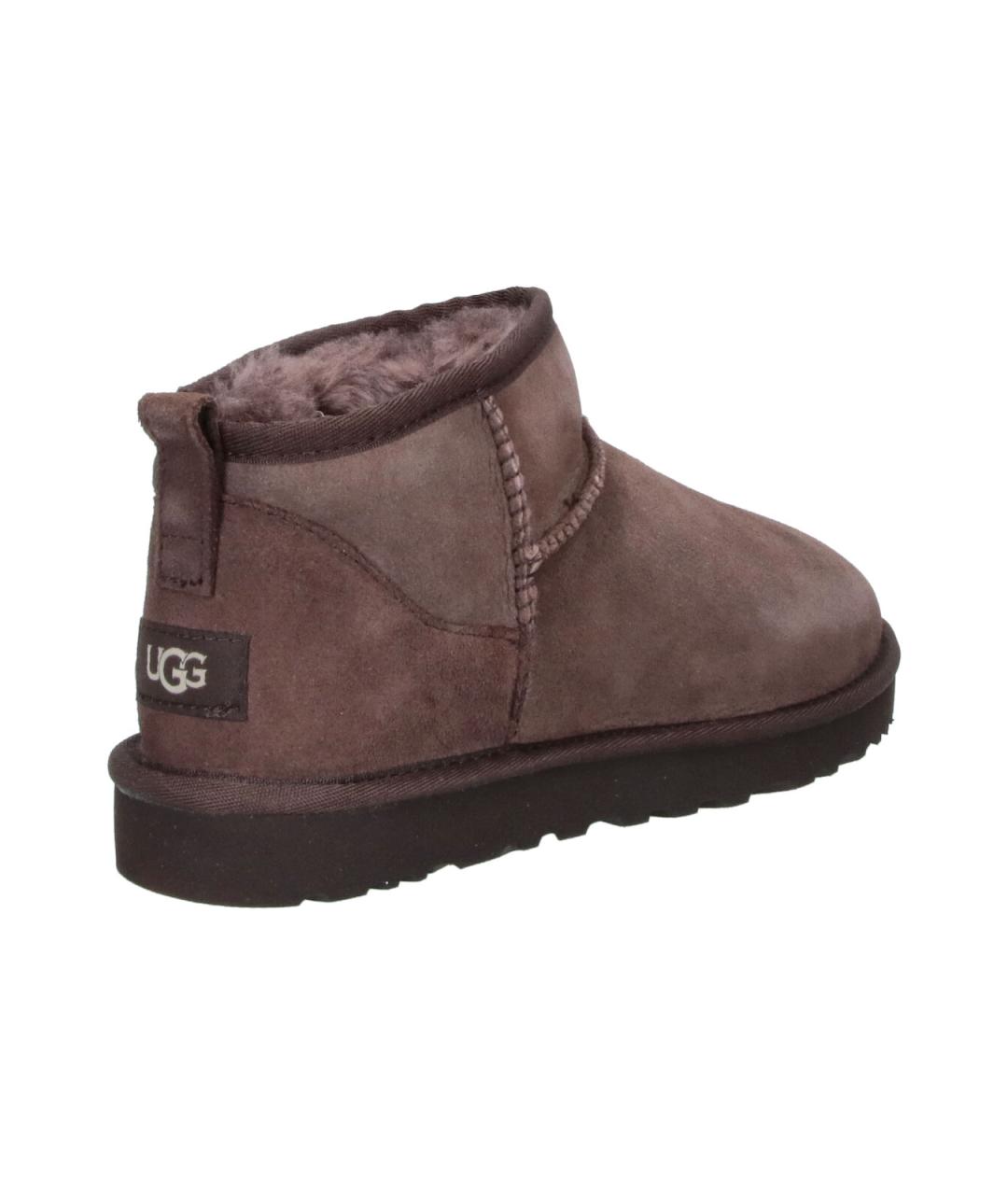 UGG Коричневые замшевые низкие ботинки, фото 4
