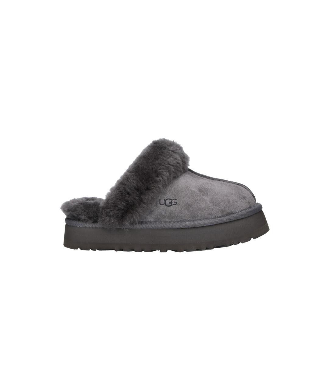 UGG Серые замшевые сабо, фото 6