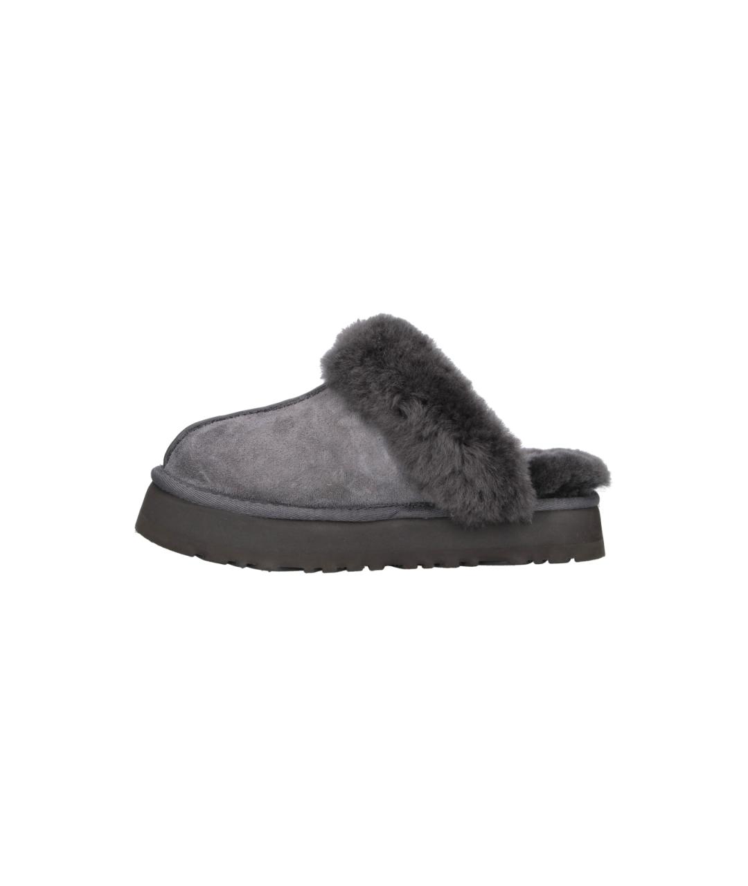 UGG Серые замшевые сабо, фото 3