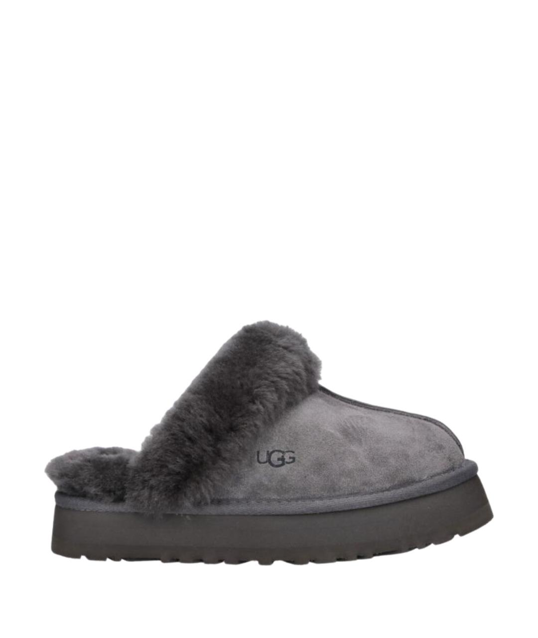 UGG Серые замшевые сабо, фото 1