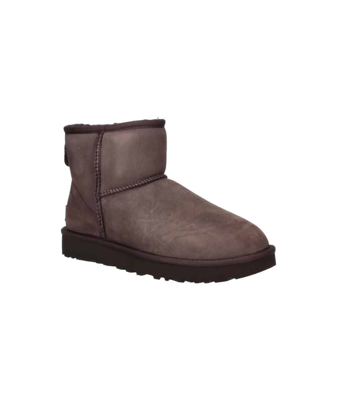 UGG Коричневые замшевые полусапоги, фото 2