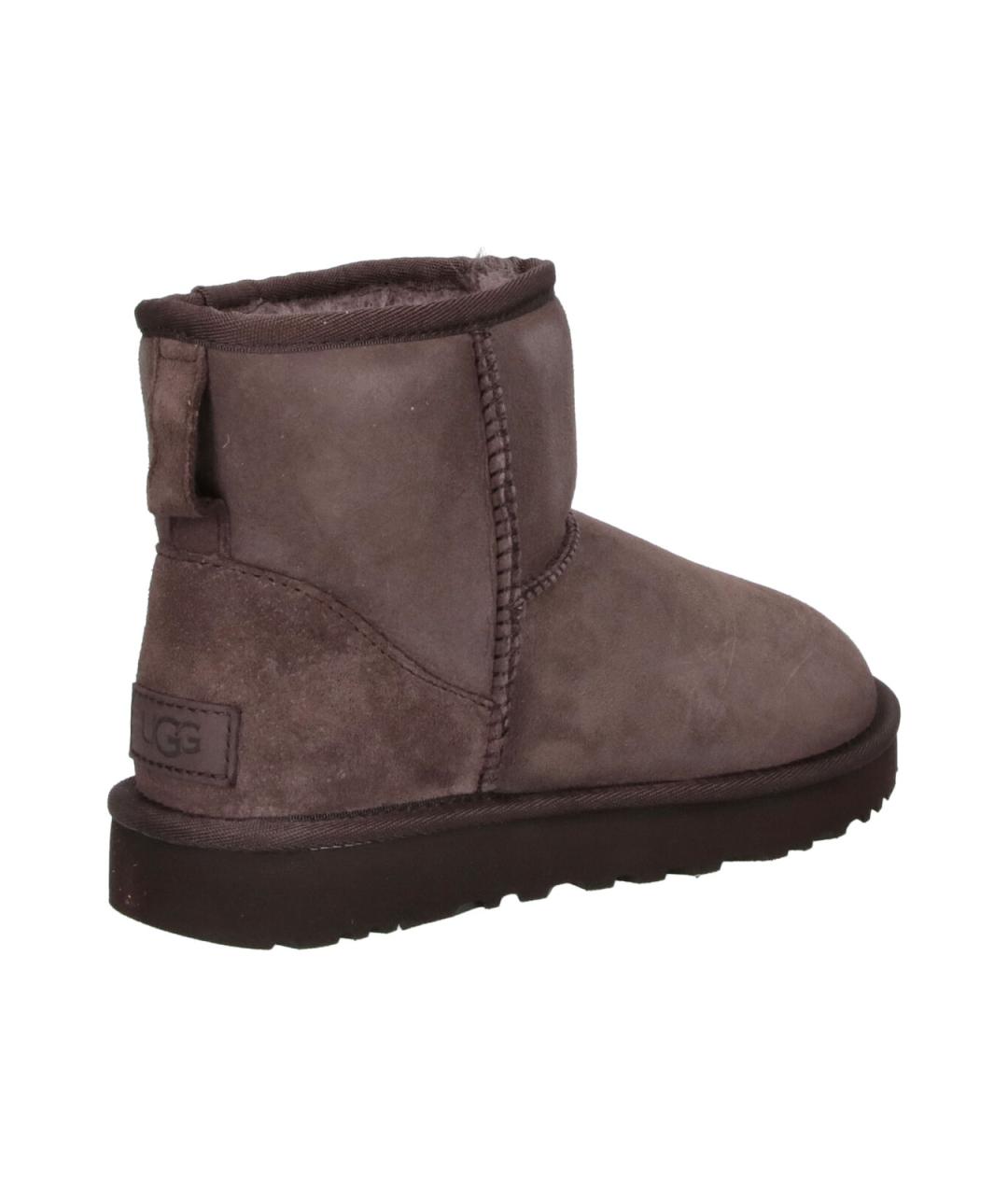 UGG Коричневые замшевые полусапоги, фото 4