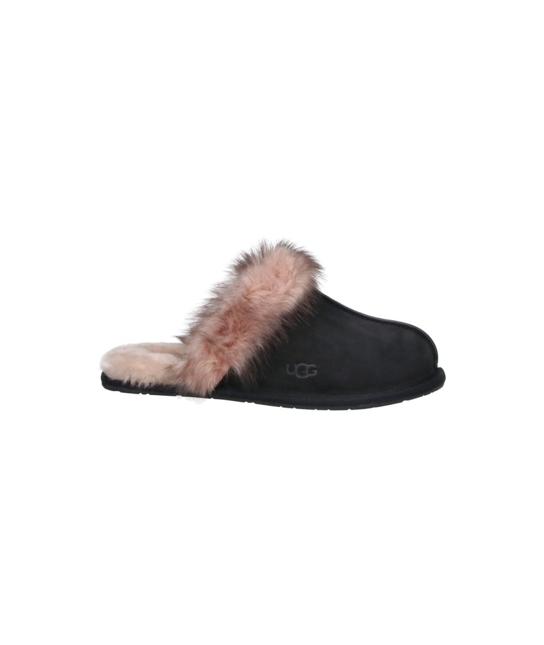 UGG Черные замшевые сабо, фото 6