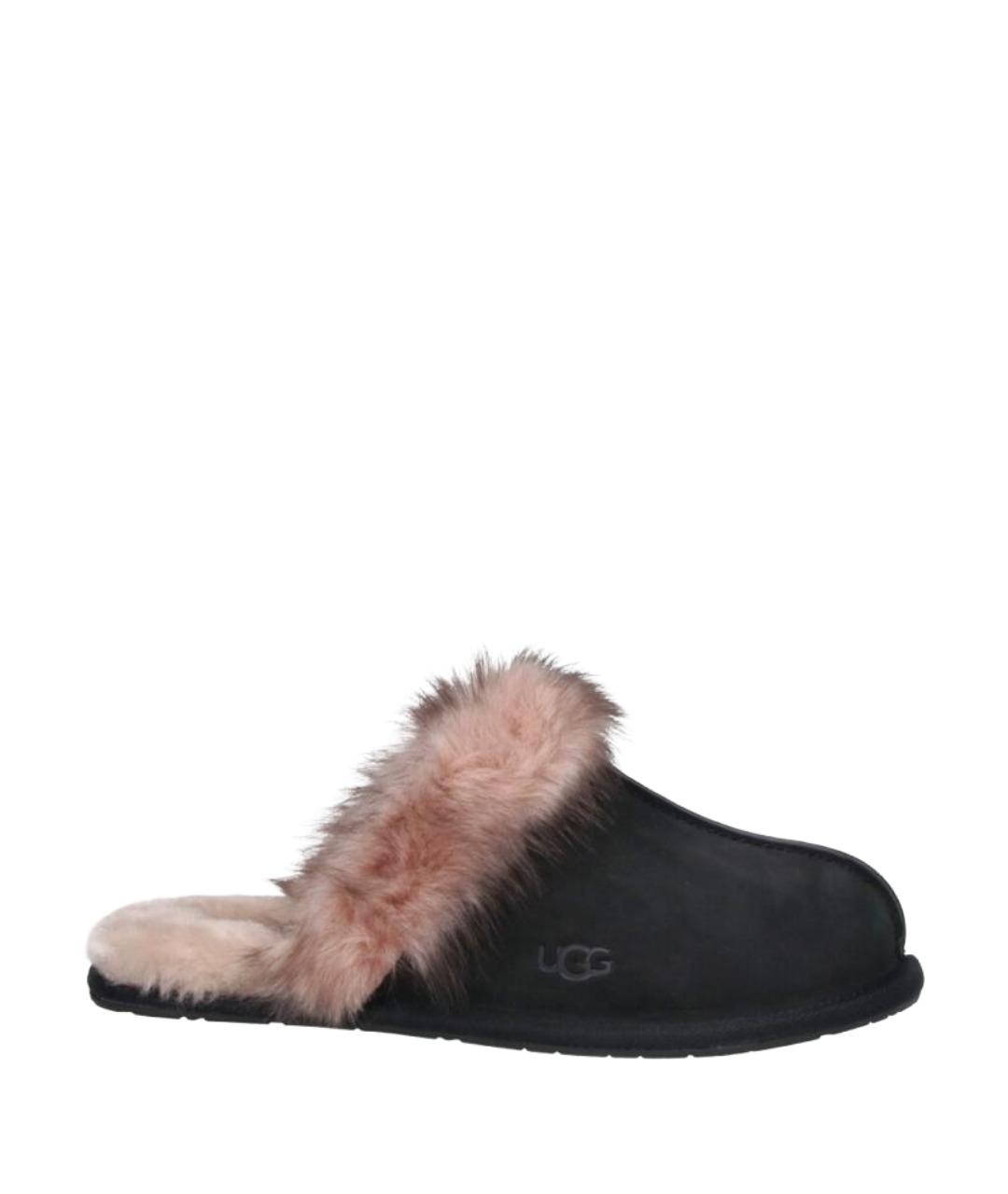 UGG Черные замшевые сабо, фото 1