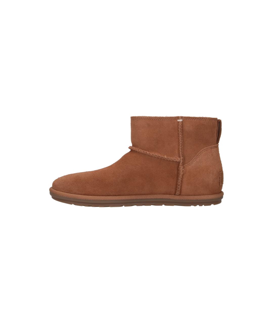 UGG Коричневые замшевые полусапоги, фото 3