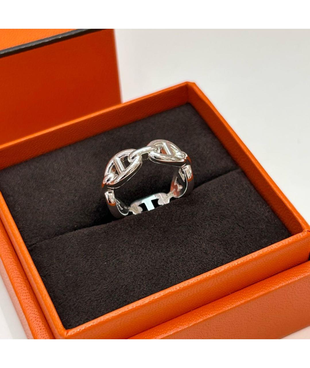 HERMES Серебряное серебряное кольцо, фото 2